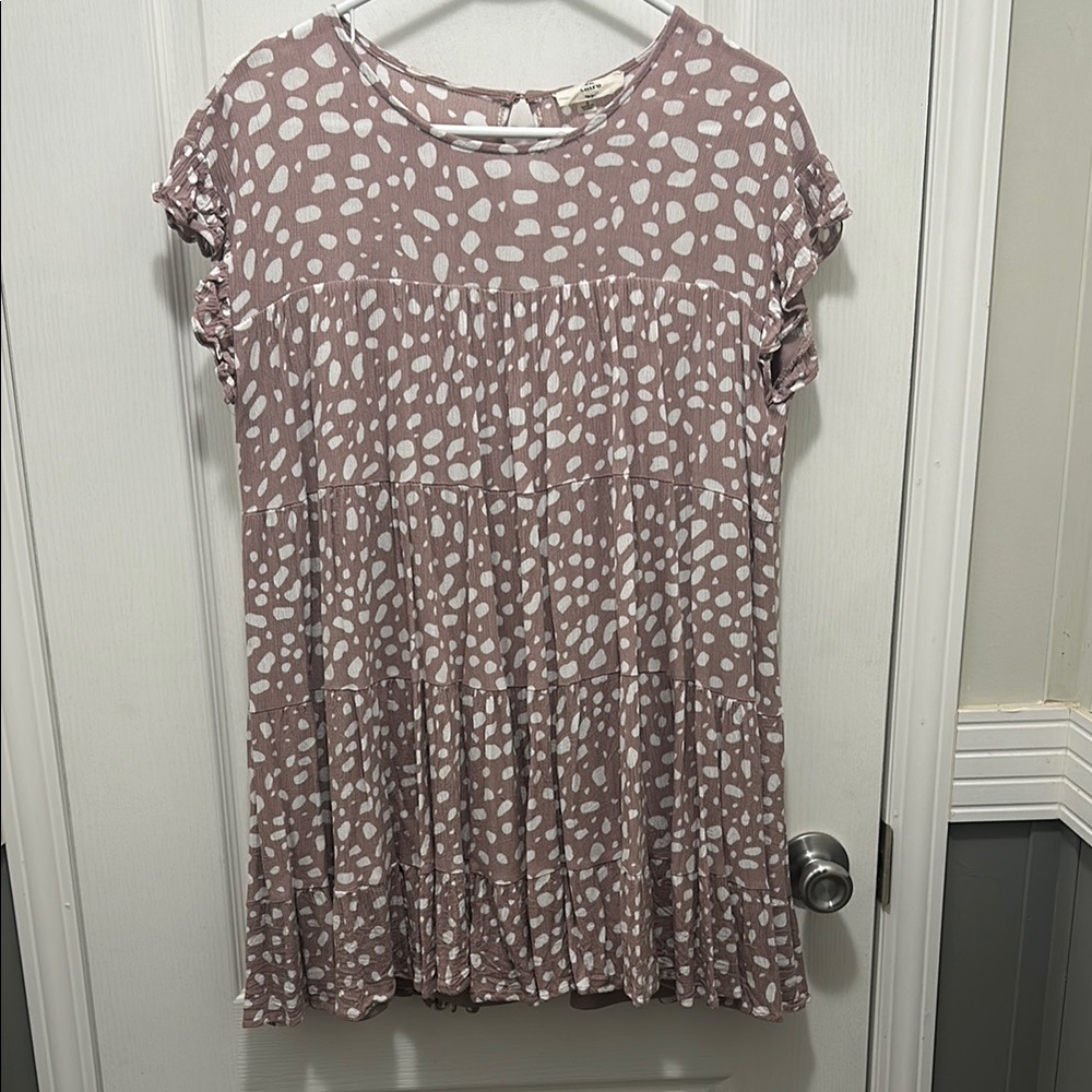 Pink and White Dress